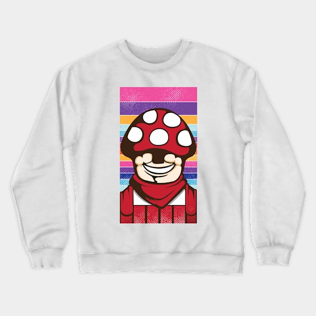 Mushroom Boy Crewneck Sweatshirt by ginanperdana